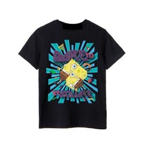 SpongeBob Dare To Be Square Cartoon Graphic T-Shirt